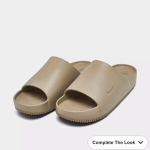 Nike Beige Slide Sandals